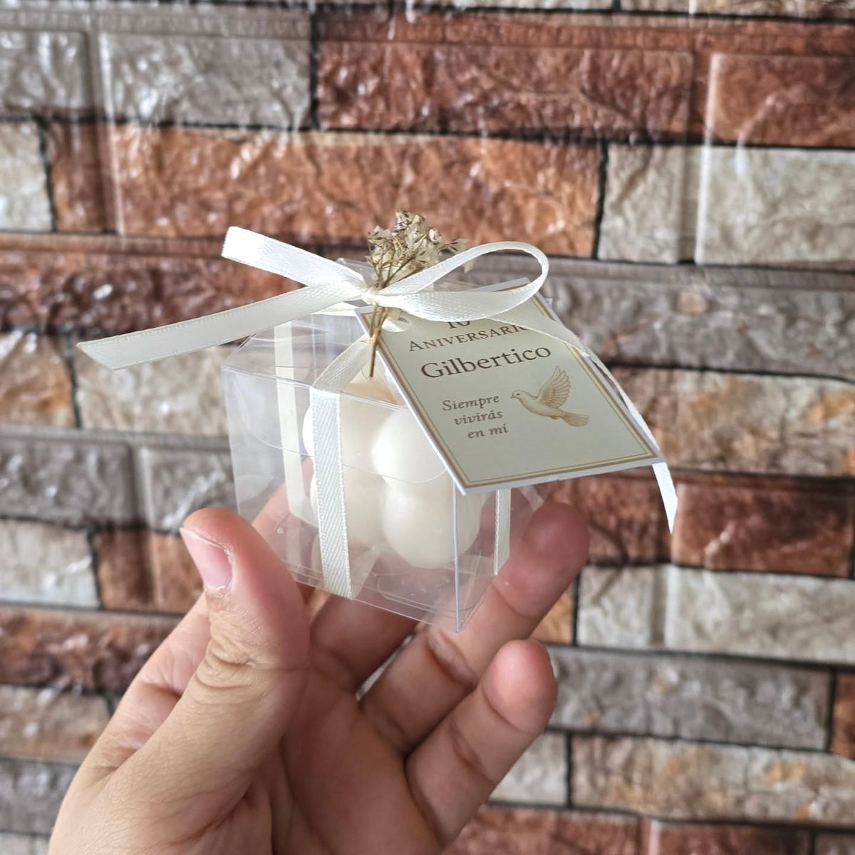 Cubo burbuja en Caja Acetato