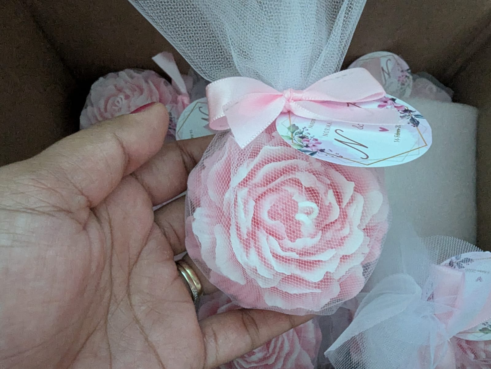 Peonia Grande  con Tul
