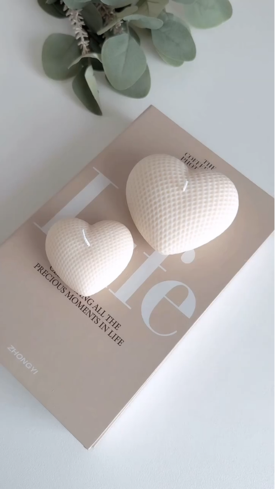 Corazón crochet mini con Tarjeta