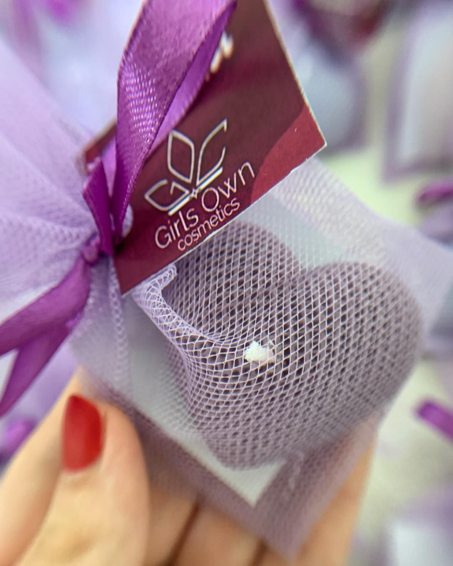 Corazón crochet mediano con Tul
