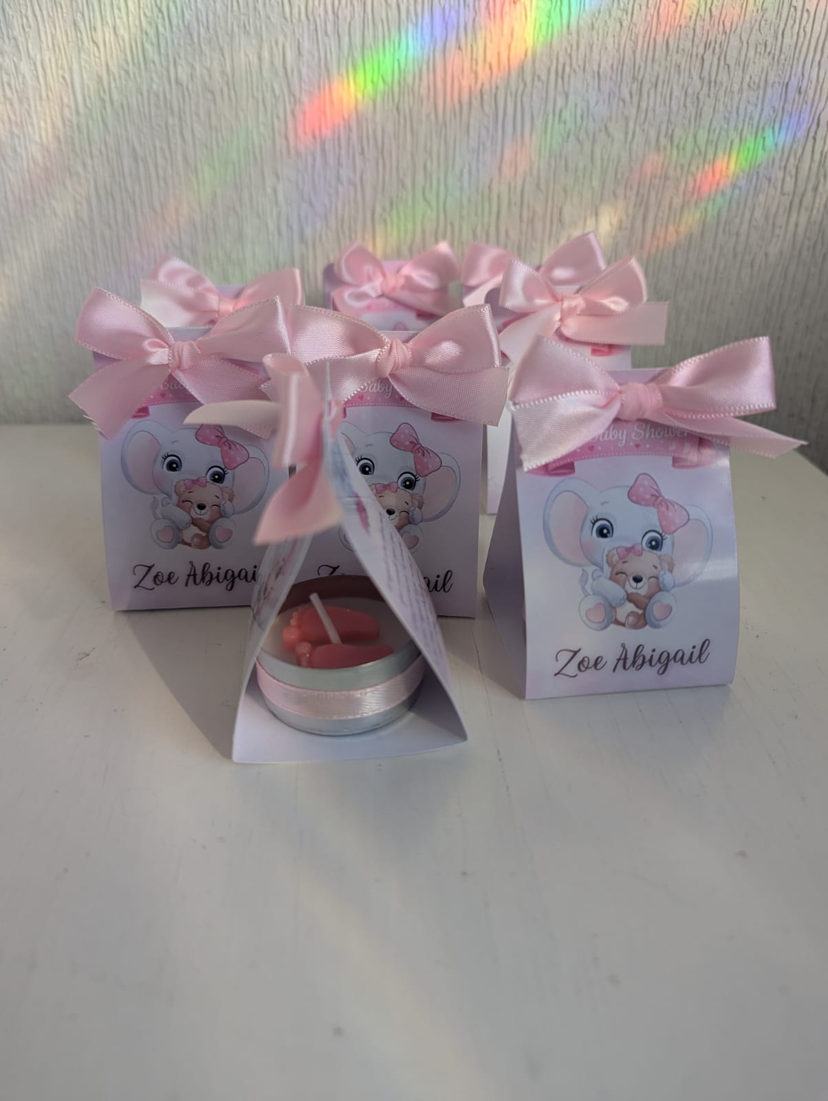Vela con Piesitos en Caja