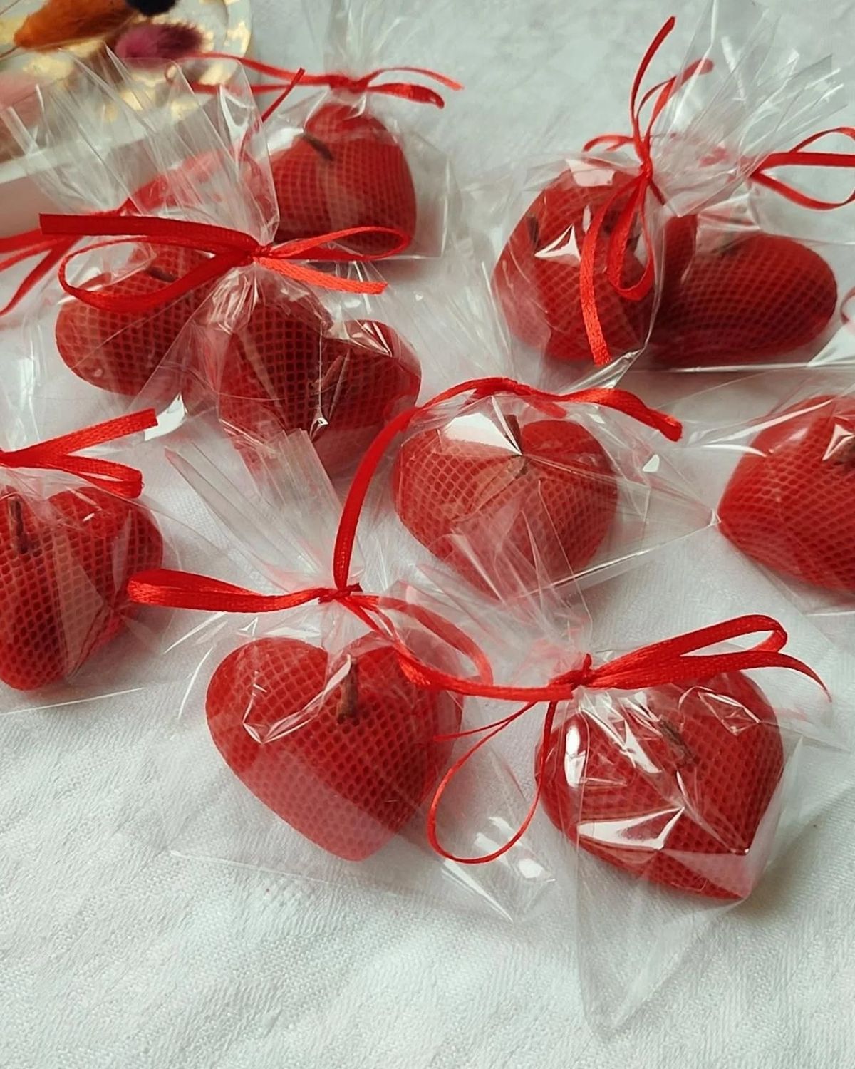 Corazón crochet mini con Listón