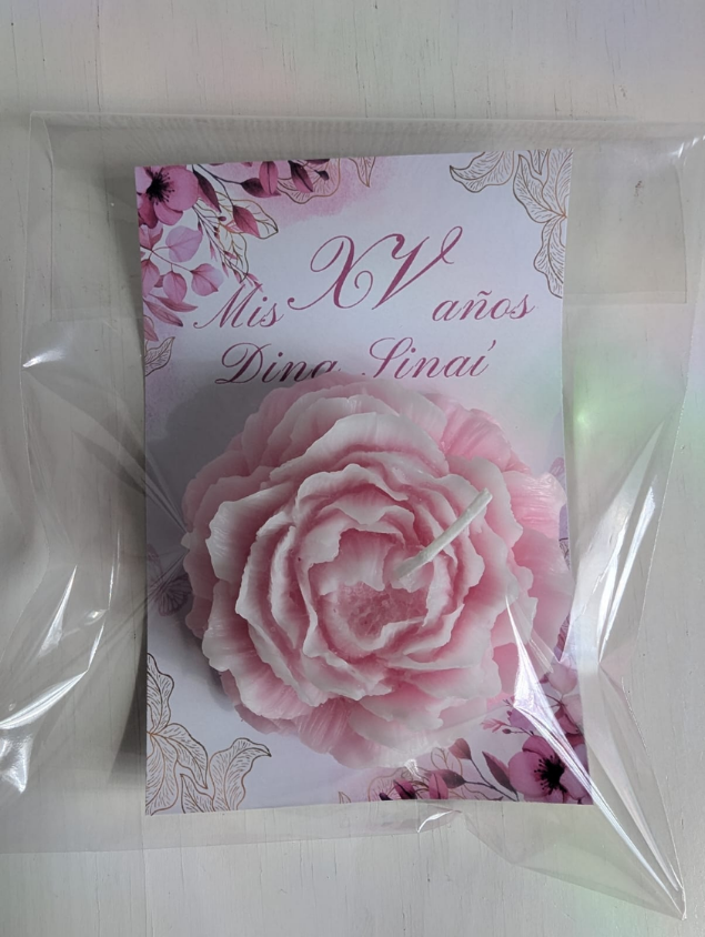 Peonia Grande con Tarjeta