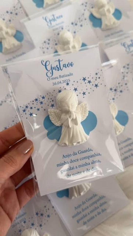 Angelito niño o niña con Tarjeta
